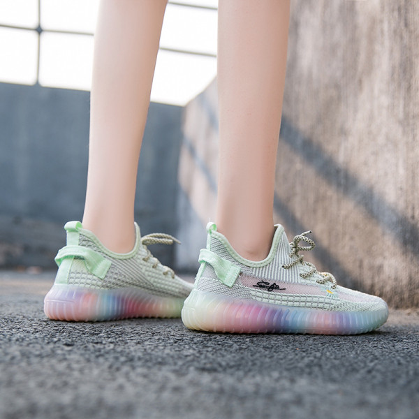 Adidasi sport-casual dama cu talpa de cauciuc colorata