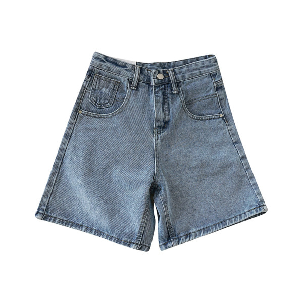 Naiste vabaaja kõrge vöökohaga teksad