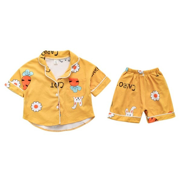 Suvised laste pidžaamad tüdrukutele kahes osas