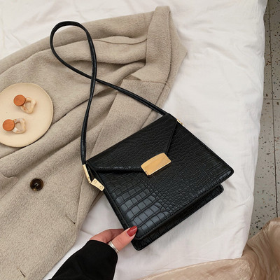 Geanta de dama moderna cu maner lung din piele ecologica