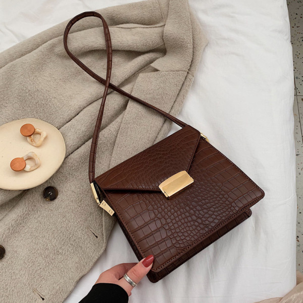 Geanta de dama moderna cu maner lung din piele ecologica