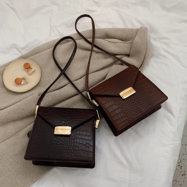 Geanta de dama moderna cu maner lung din piele ecologica