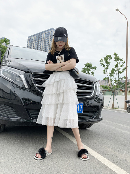 Papuci de vara dama cu element de puf