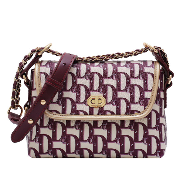 Geantă de damă elegantă, cu mâner metalic lung