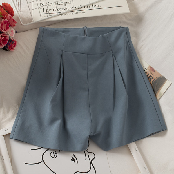 Pantaloni scurți casual dama model lat cu fermoar