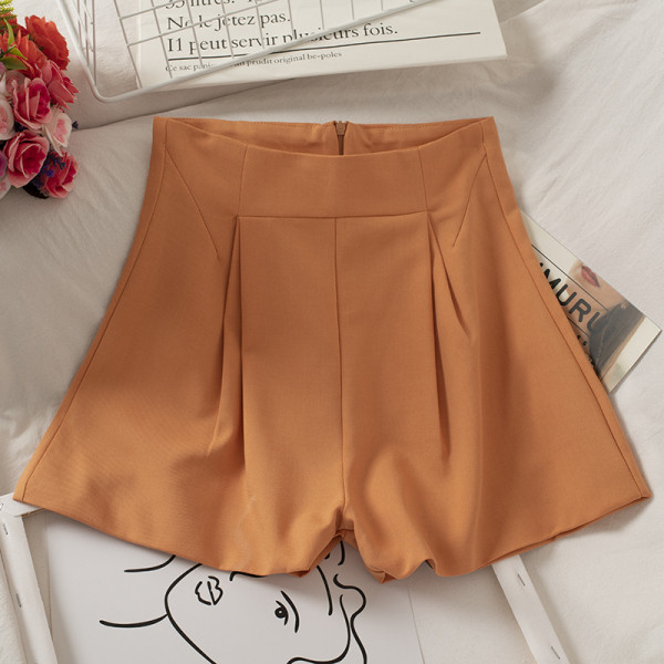 Pantaloni scurți casual dama model lat cu fermoar