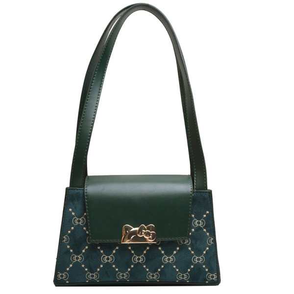 Geantă de umăr de actualitate pentru femei cu mânere scurte