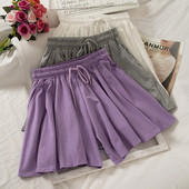 Ikdienas šorti ar saitēm un augstu vidukli