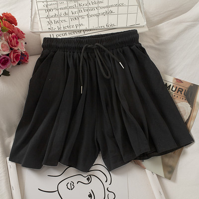 Ikdienas šorti ar saitēm un augstu vidukli