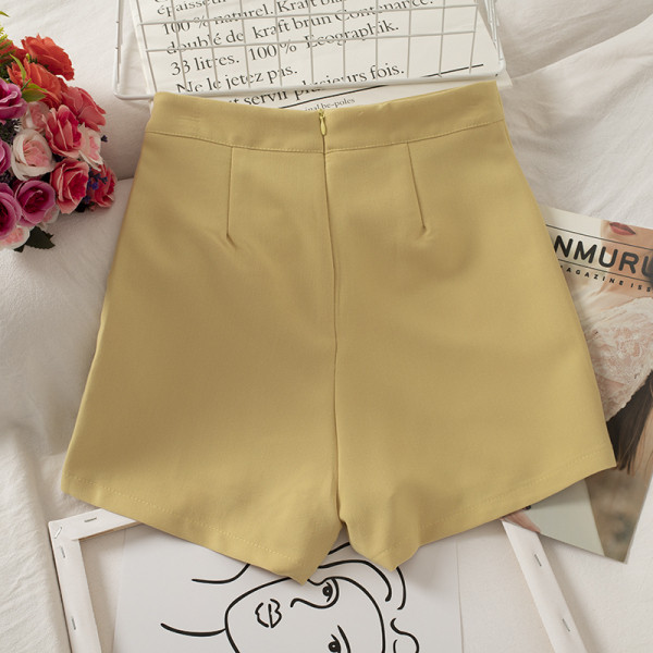 Fusta-pantaloni de dama cu fermoar si talie inalta