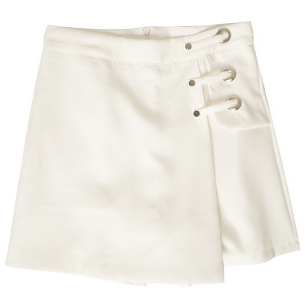 Fusta-pantaloni de dama cu fermoar si talie inalta