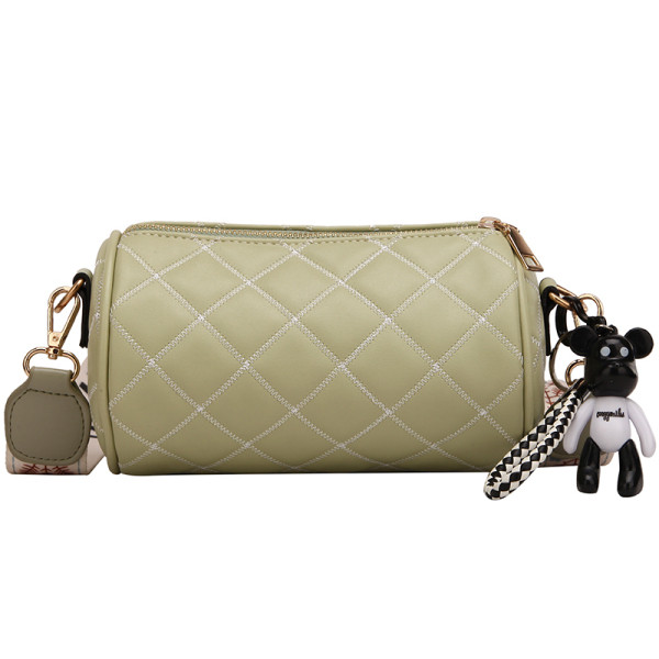 Ümmarguse kuju ja laia sangaga naiste kaasaegne ökonahast kott