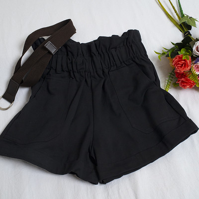 Pantaloni de dama model lat cu centura si talie inalta