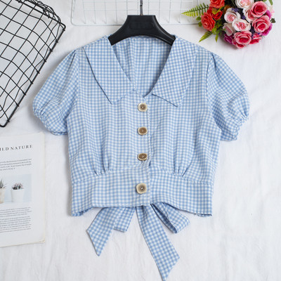 Vabaaja naiste särk lipsude ja nööpidega