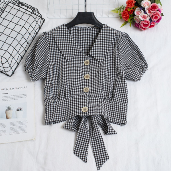 Vabaaja naiste särk lipsude ja nööpidega