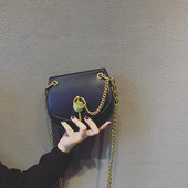 Öko-nahast moodne naiste minikott metallist sangaga