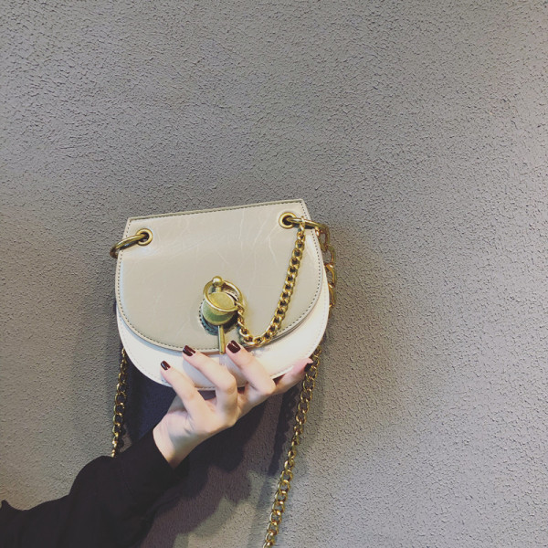 Öko-nahast moodne naiste minikott metallist sangaga