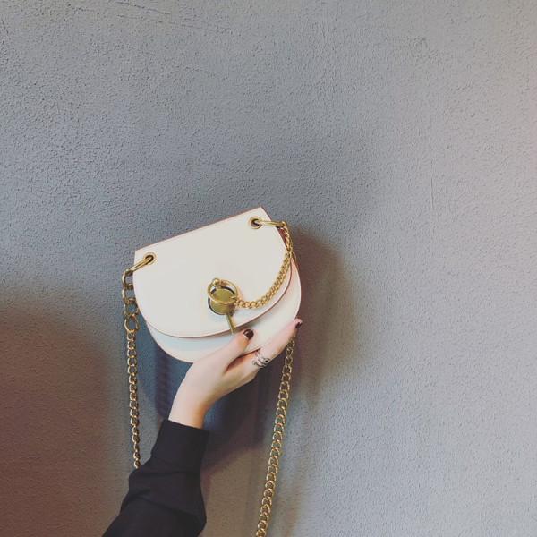 Öko-nahast moodne naiste minikott metallist sangaga