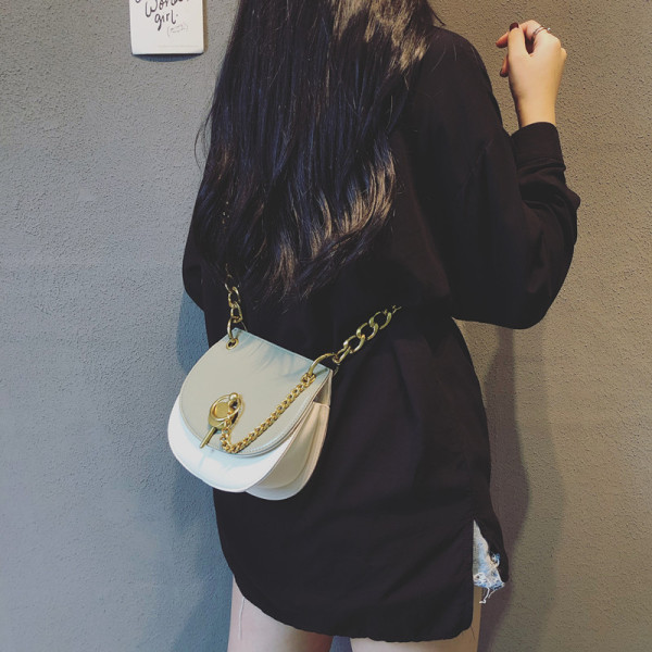 Öko-nahast moodne naiste minikott metallist sangaga