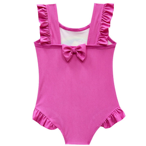 Pilns peldkostīms meitenēm ar krāsainu vienradža apdruku