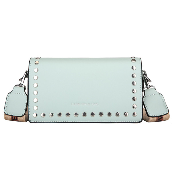 Mini geanta de dama moderna cu ochiuri si maner lat