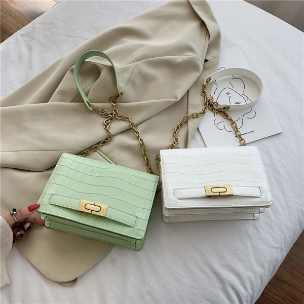 Geanta de dama eleganta din piele ecologica model uni cu maner lung