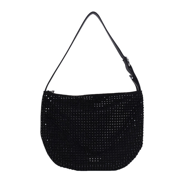 Stiilne aasadega õlale lukuga naistekott