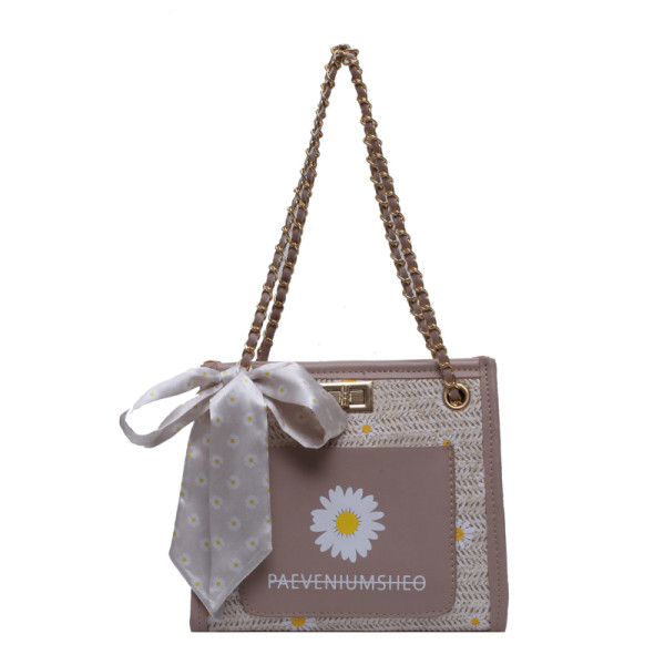 Korszerű női táska felirattal, hosszú füllel