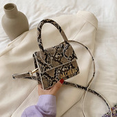 Stilīga sieviešu mini soma ar īsu un garu rokturi