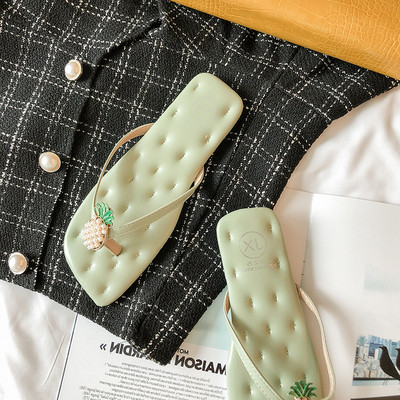 Model nou de papuci de damă peste deget cu decor 3D în formă de ananas