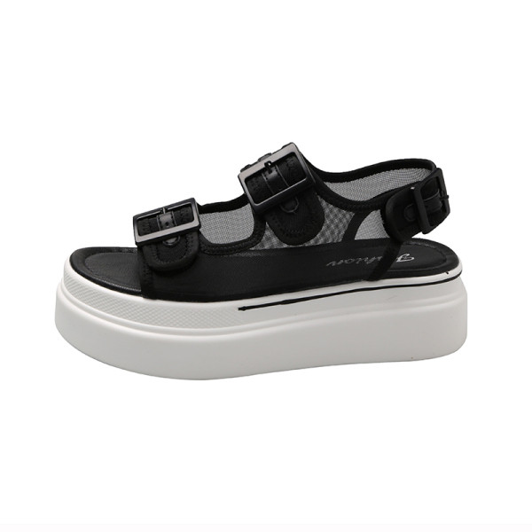 Sandale de dama moderne cu platforma si catarame