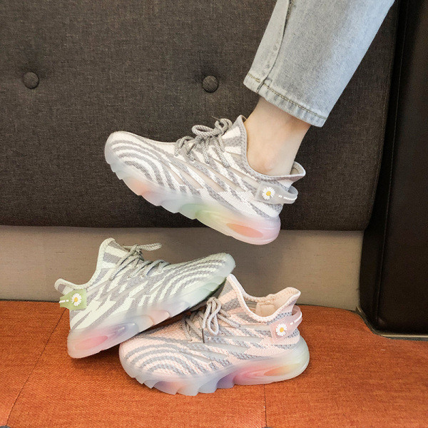 Tenisi casual dama confectionati din material textil cu talpa colorata