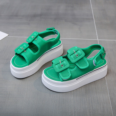 Sandale casual dama cu talpa inalta