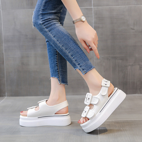 Sandale casual dama cu talpa inalta