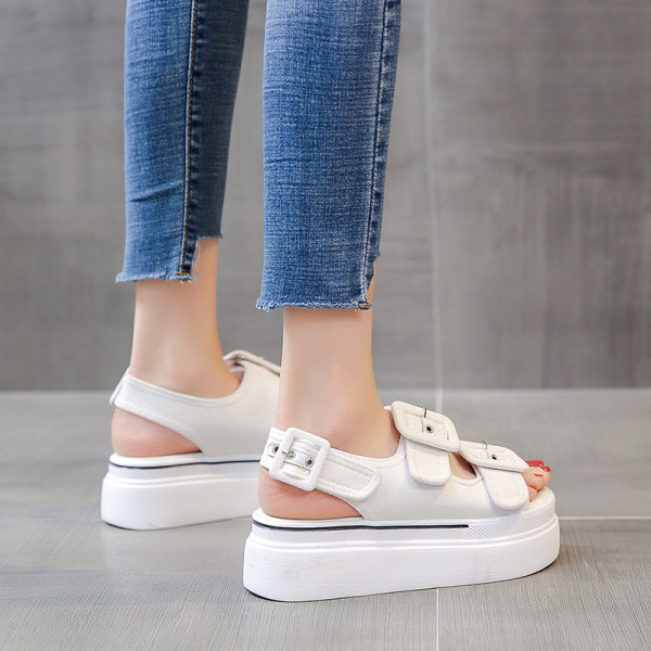 Sandale casual dama cu talpa inalta