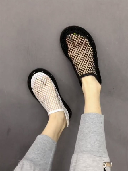 Model nou de pantofi de vara dama cu talpa de cauciuc