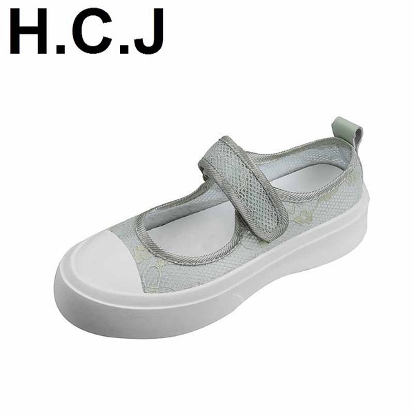 Pantofi casual dama cu talpa inalta si velcro