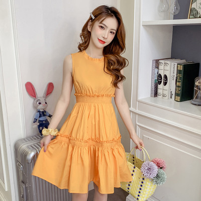 Rochie scurtă de damă cu bretele largi