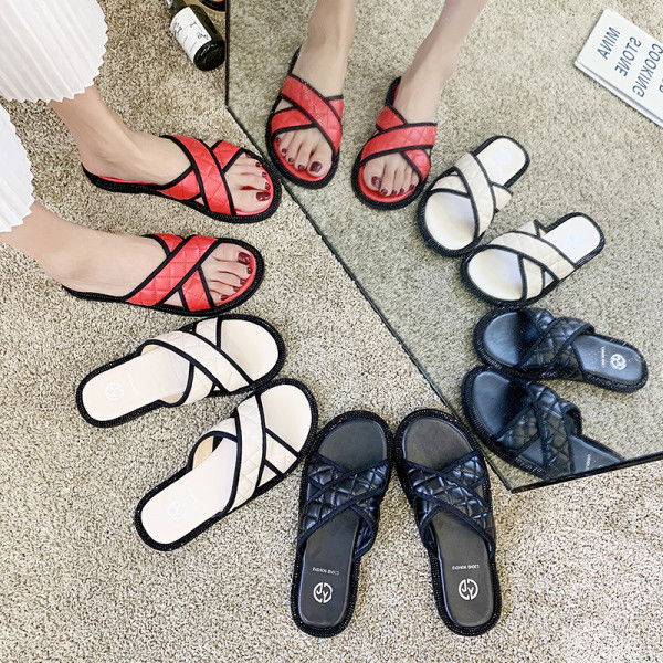 Papuci de vara dama cu bretele incrucisate