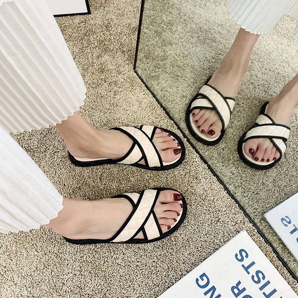 Papuci de vara dama cu bretele incrucisate