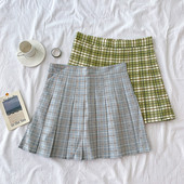 Fusta de dama plisata in stil retro cu talie inalta