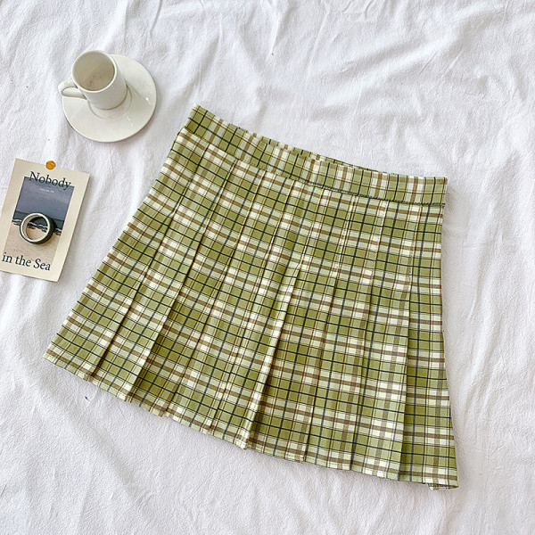 Fusta de dama plisata in stil retro cu talie inalta