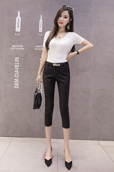 Moodne naiste püksid 7/8 mudel