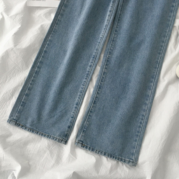 Blugi casual dama cu broderie si buzunare