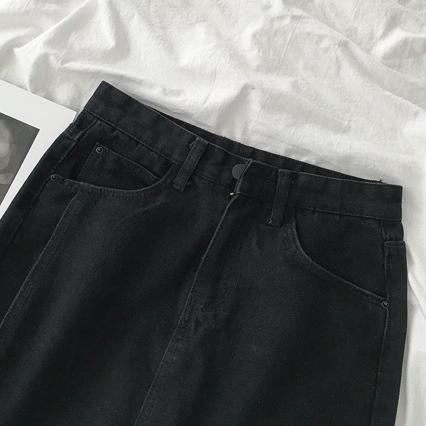 Naiste seelik-püksid taskute ja kõrge vöökohaga