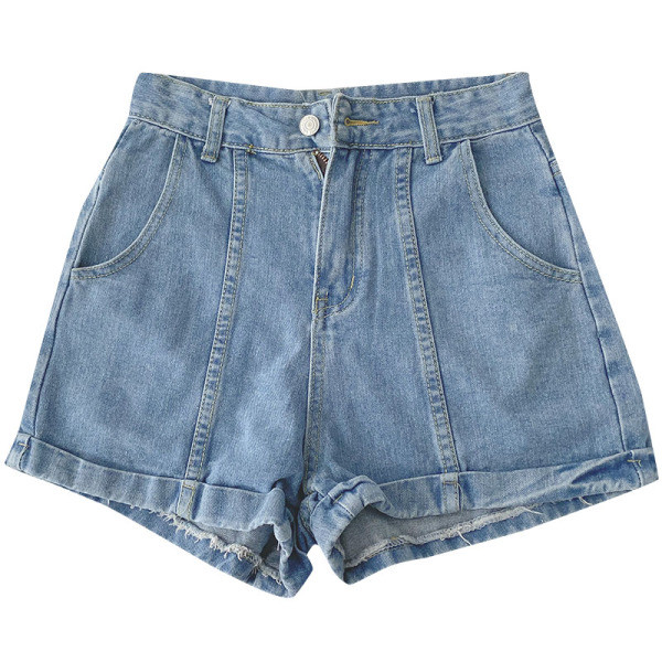 Uus mudel taskute ja kõrge vöökohaga naiste püksid