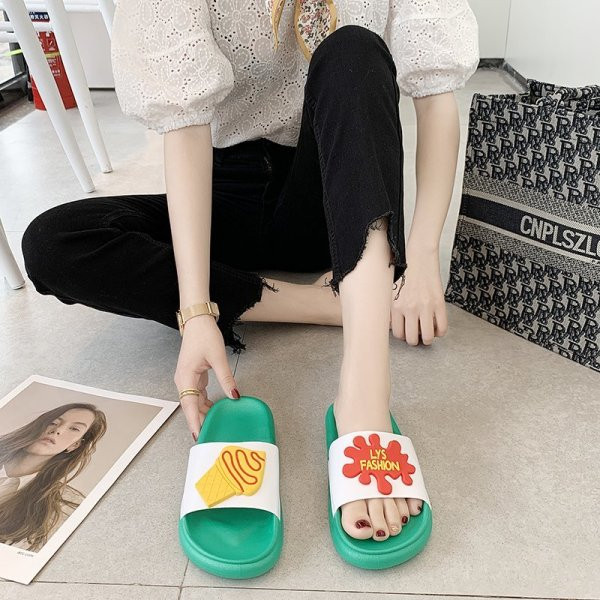 Női strand gumipapucs lapos talppal