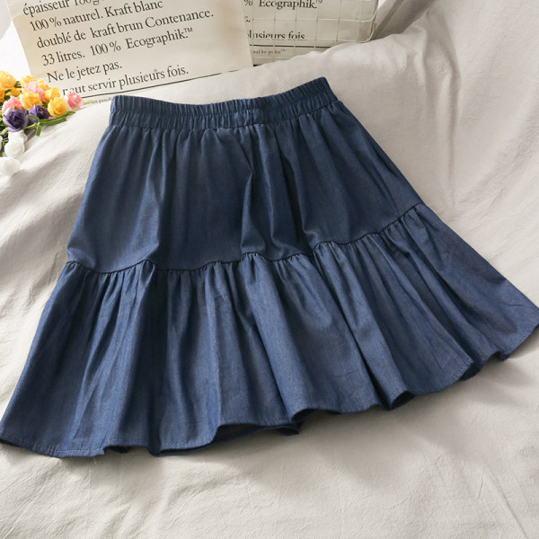 Lühike naiste plisseeritud seelik kõrge elastse vöökohaga