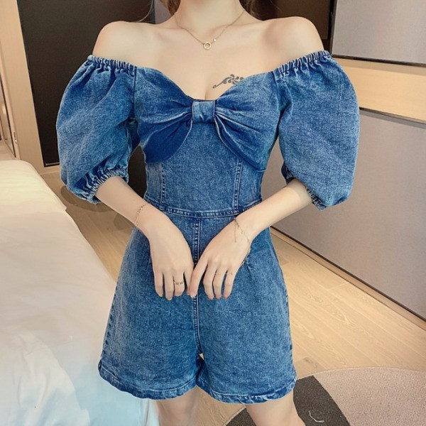 Γυναικείες ολόσωμες φόρμες τζιν με μανίκια 