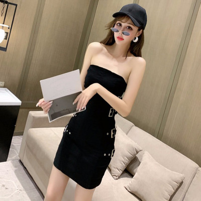 Rochie moderna de dama cu catarame